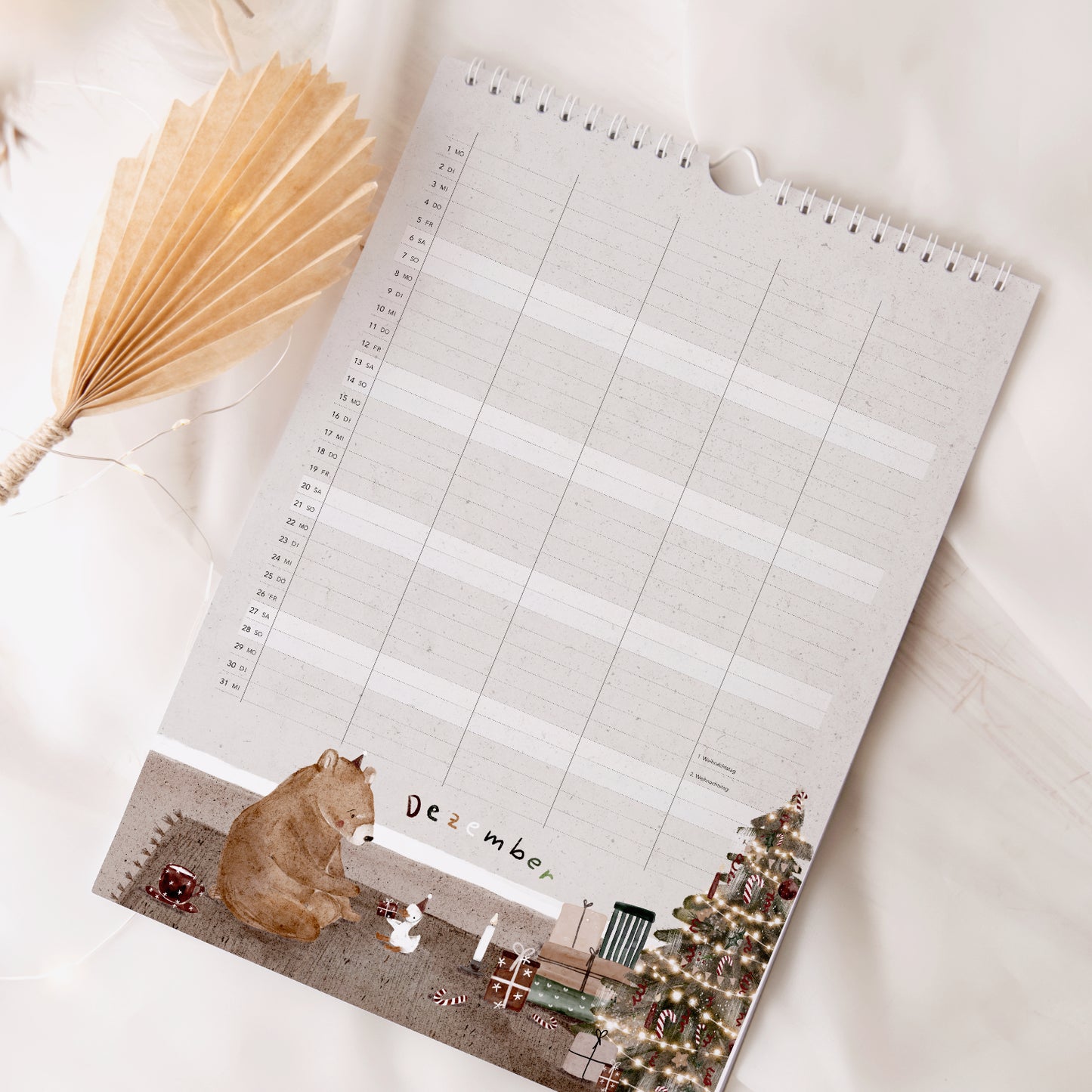 Familienkalender 2026 A3 | 5 Spalten