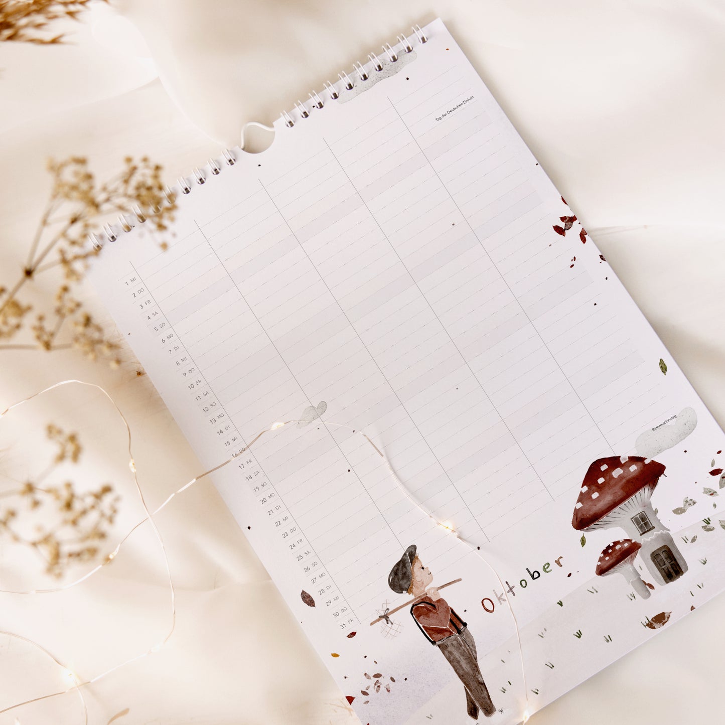 Familienkalender 2026 A3 | 5 Spalten