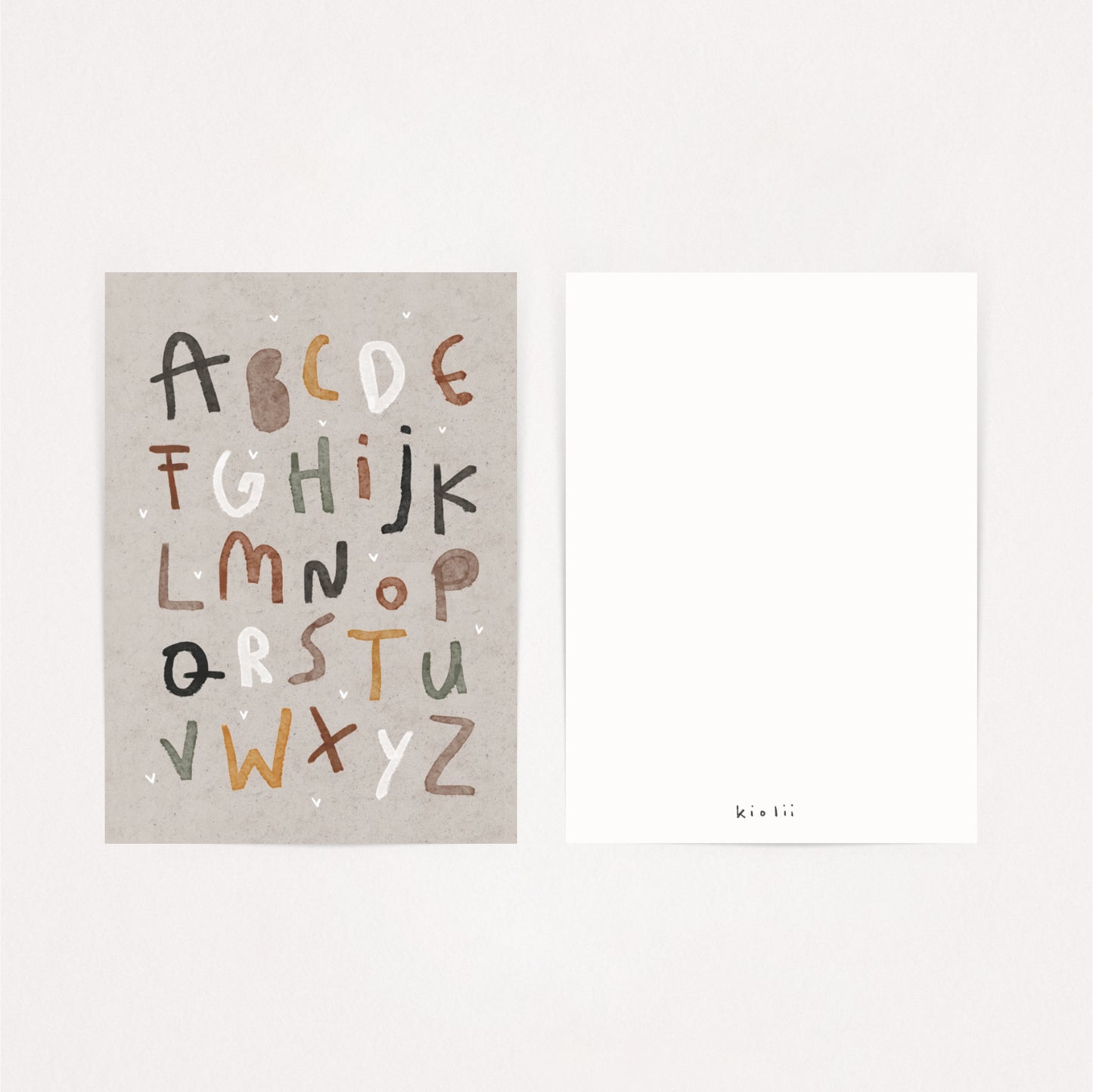 Postkarte ABC