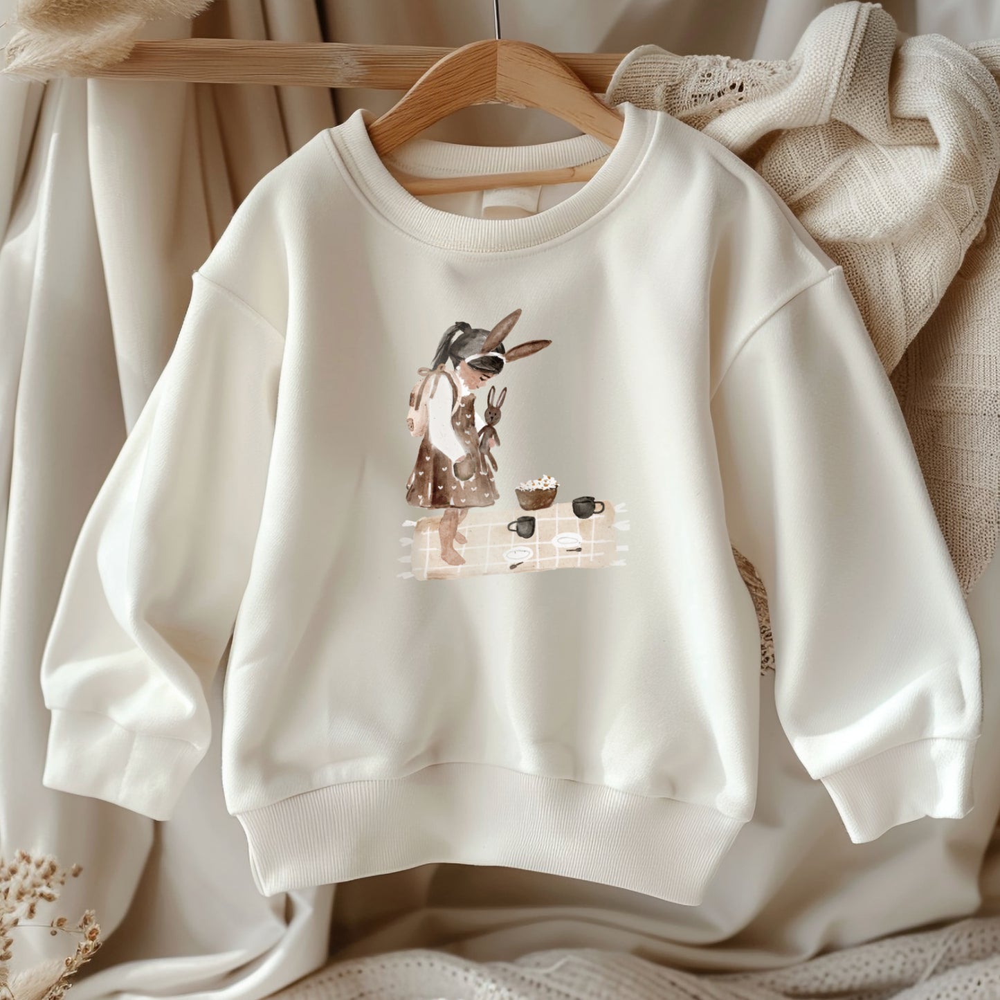 Bügelbild Hasenmädchen | Bügelbilder Kinder