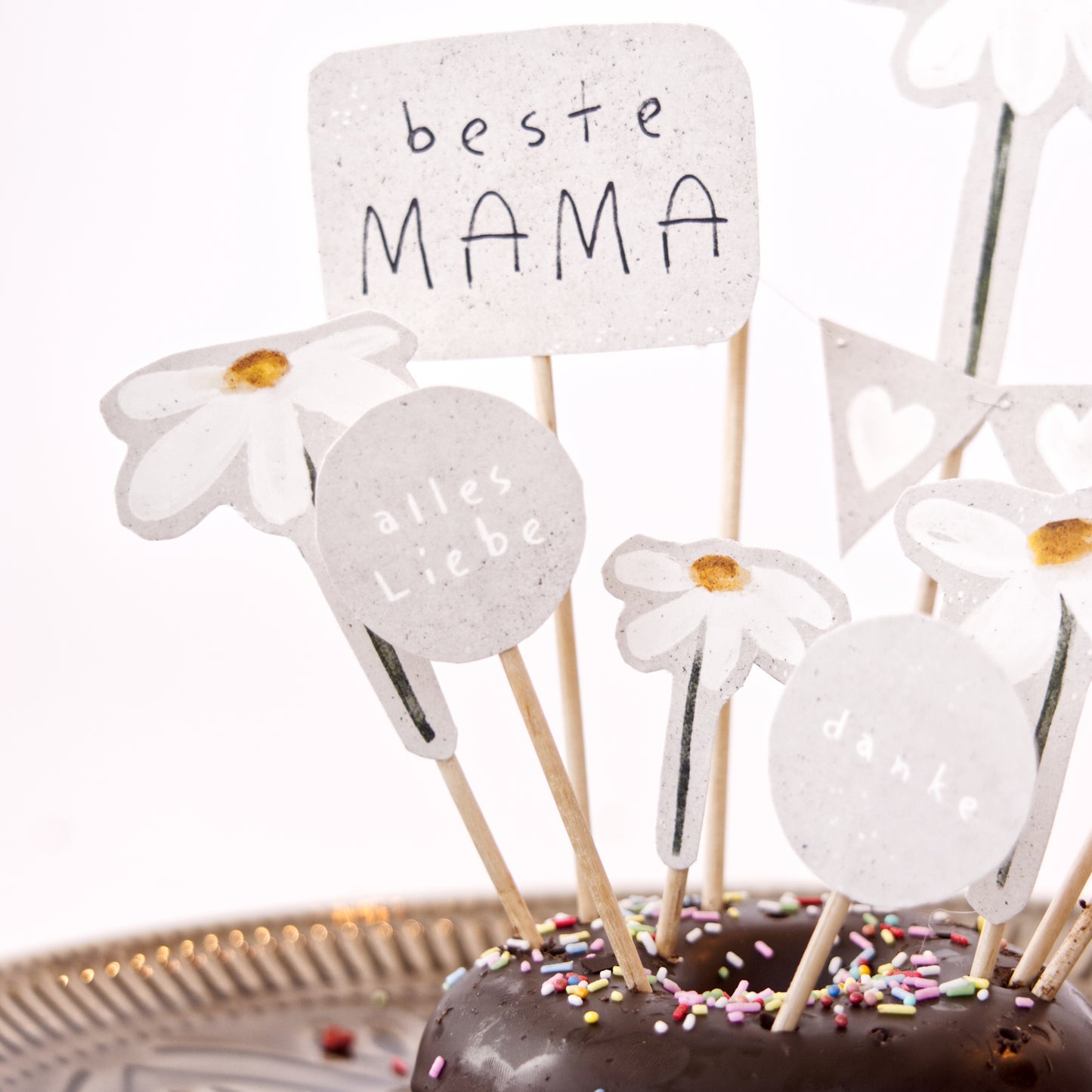 Caketopper beste Mama personalisierbar