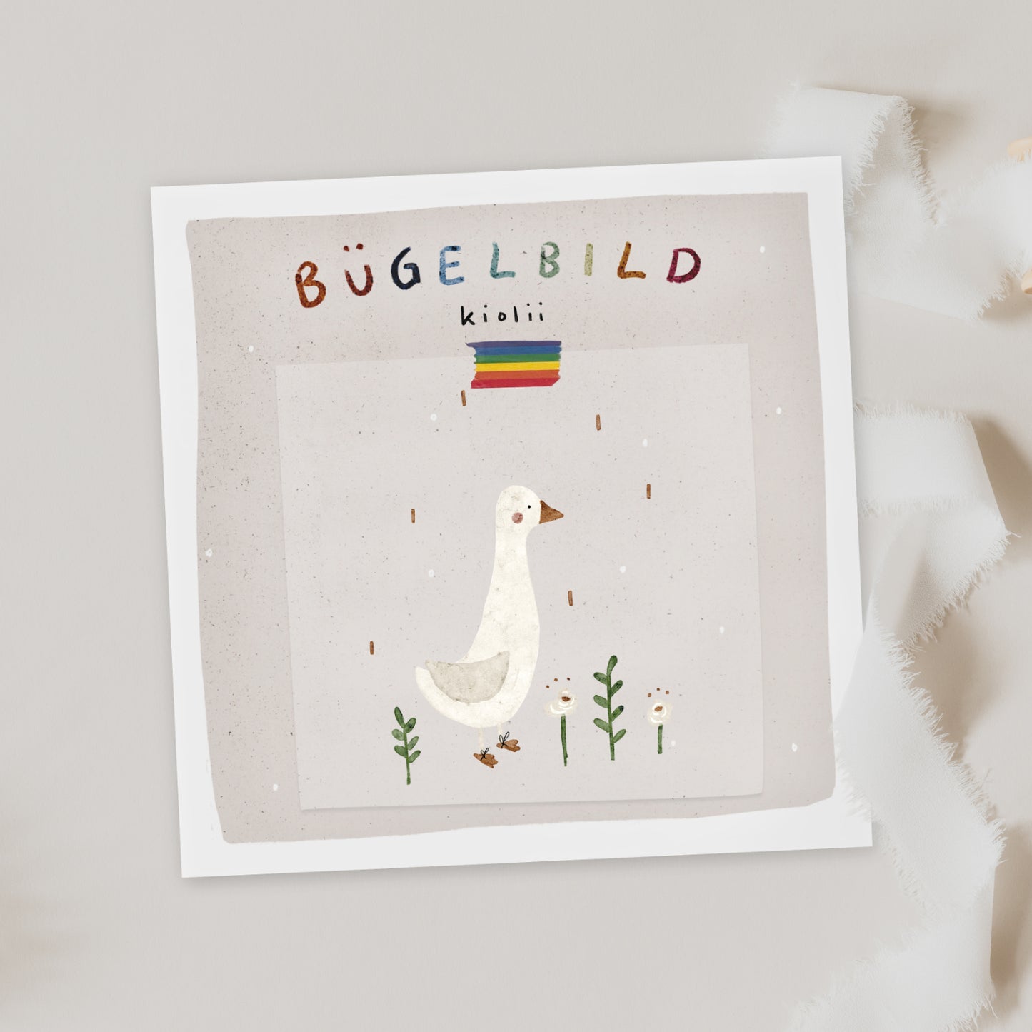 Bügelbild Gans