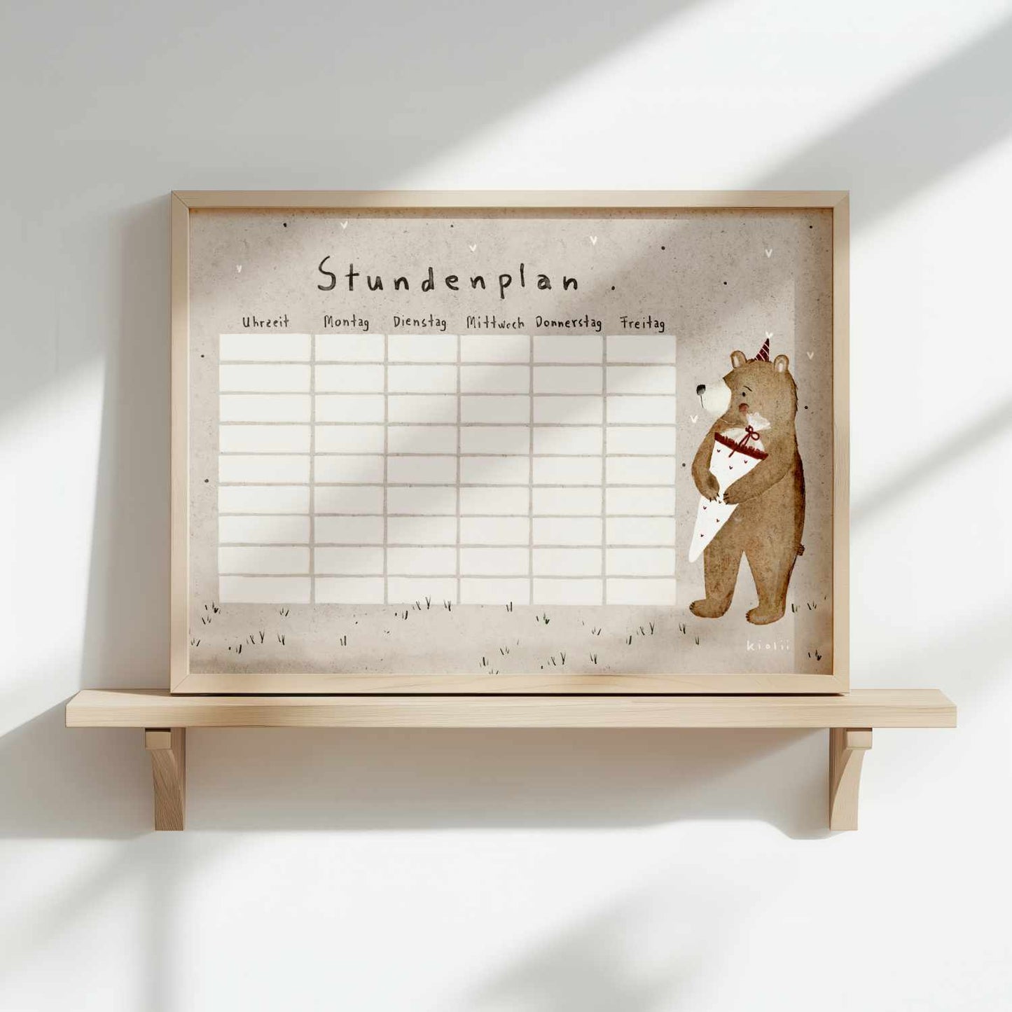 Stundenplan Hase & Bär beidseitig