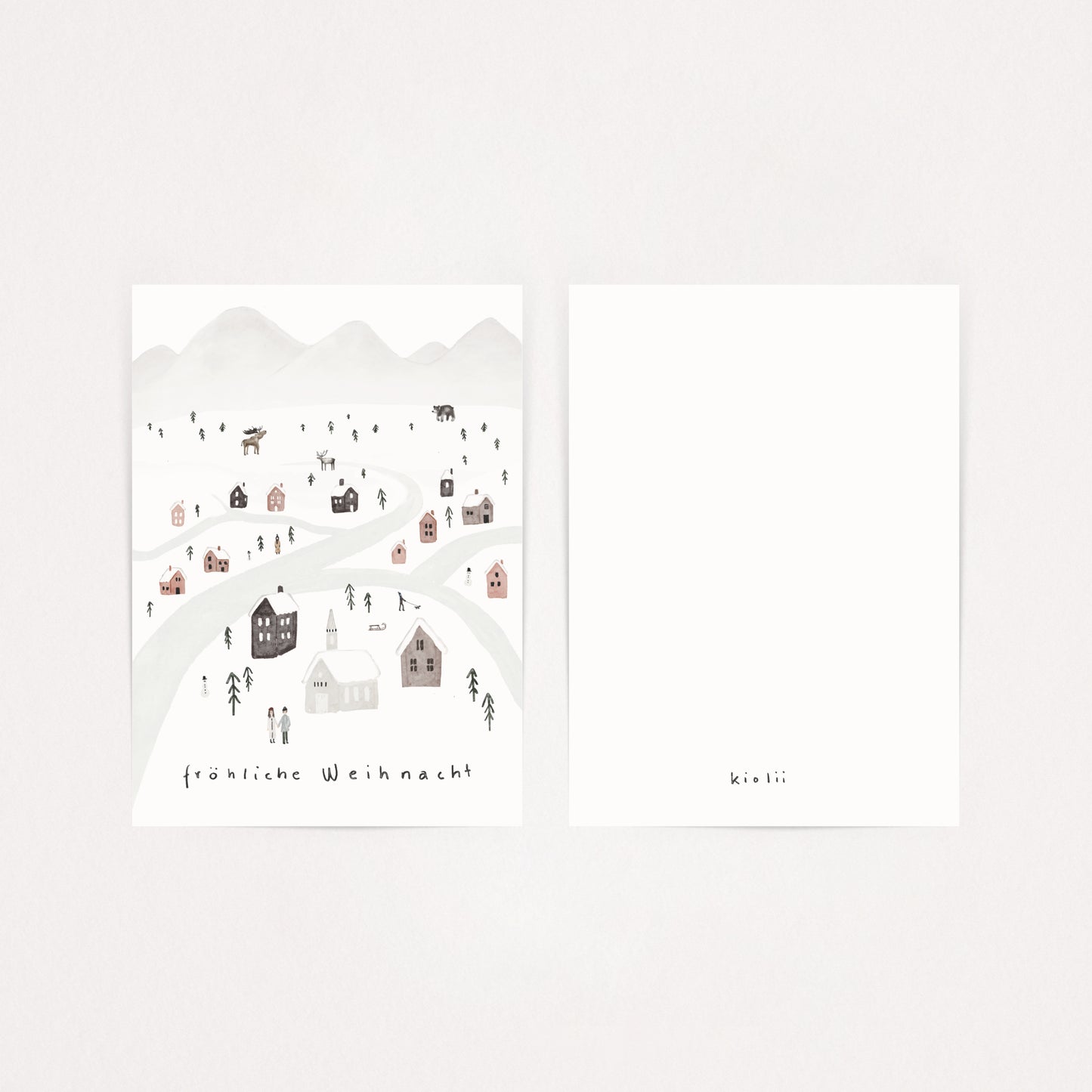 Weihnachtskarten Skani - 5er Set