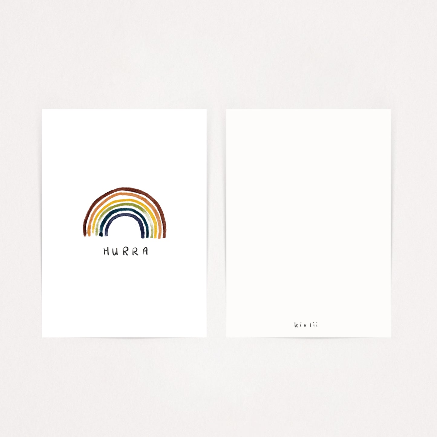 Postkarte Regenbogen