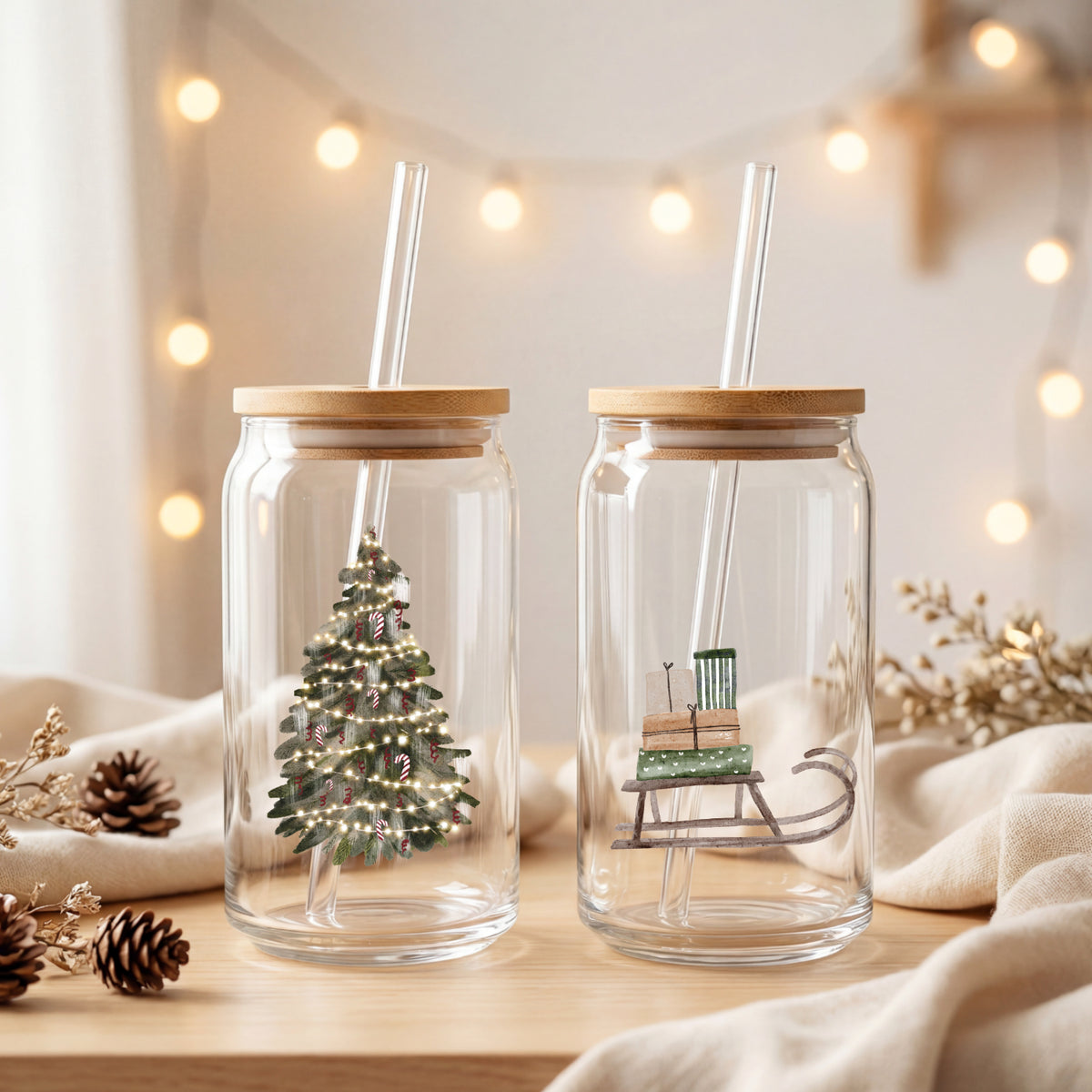 Aufkleber, Sticker Tannenbaum | für Glas, Holz, Keramik uvm.