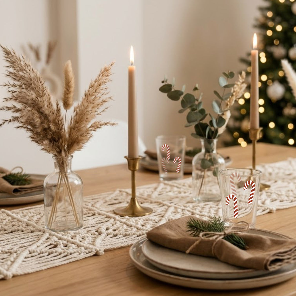 Aufkleber Set Weihnachten | für Glas, Holz, Metall, Keramik uvm.