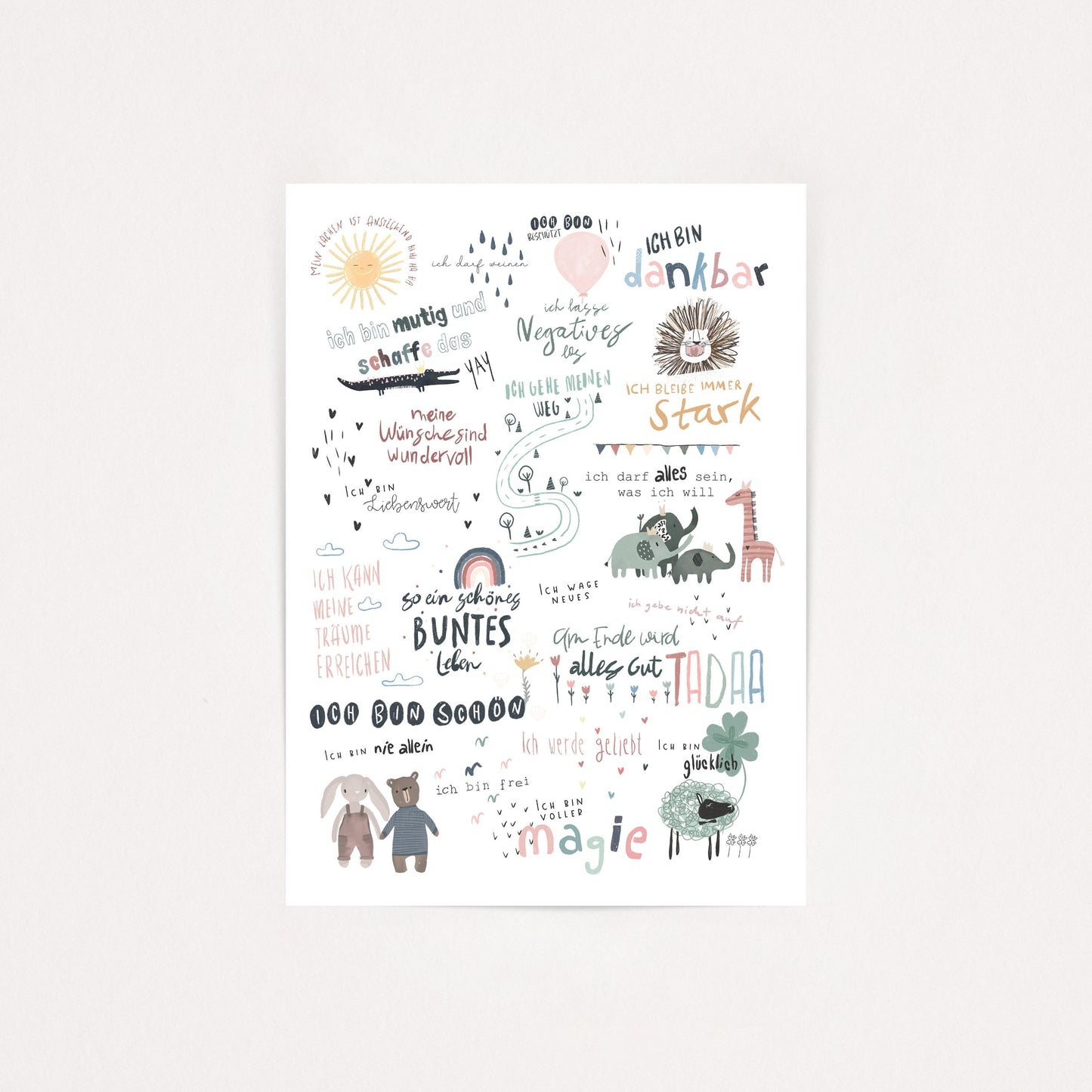 Affirmationskarten Kinder A7