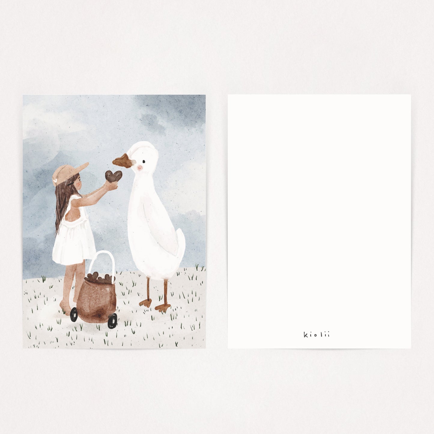 Postkarte feedingtheduck