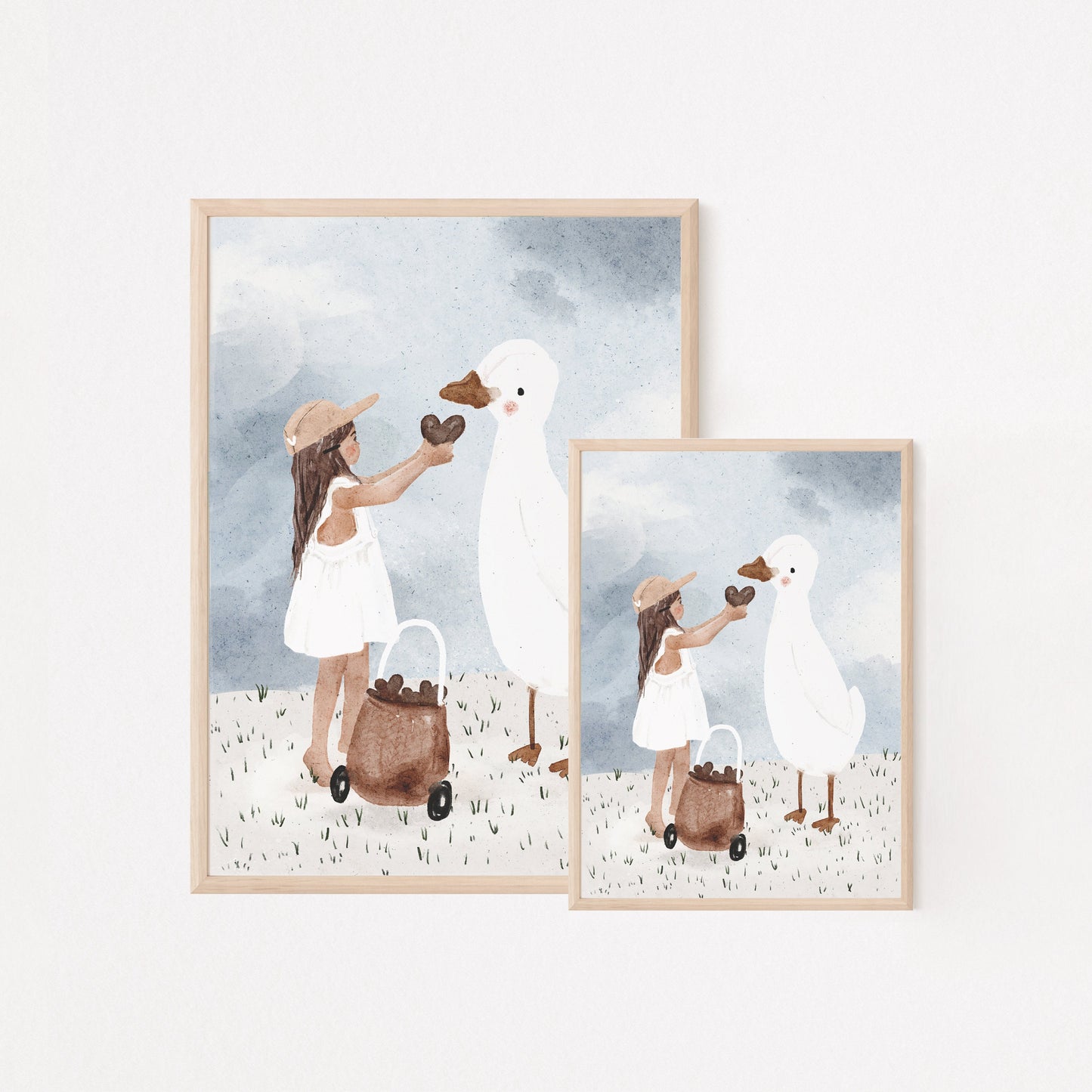 Postkarte feedingtheduck