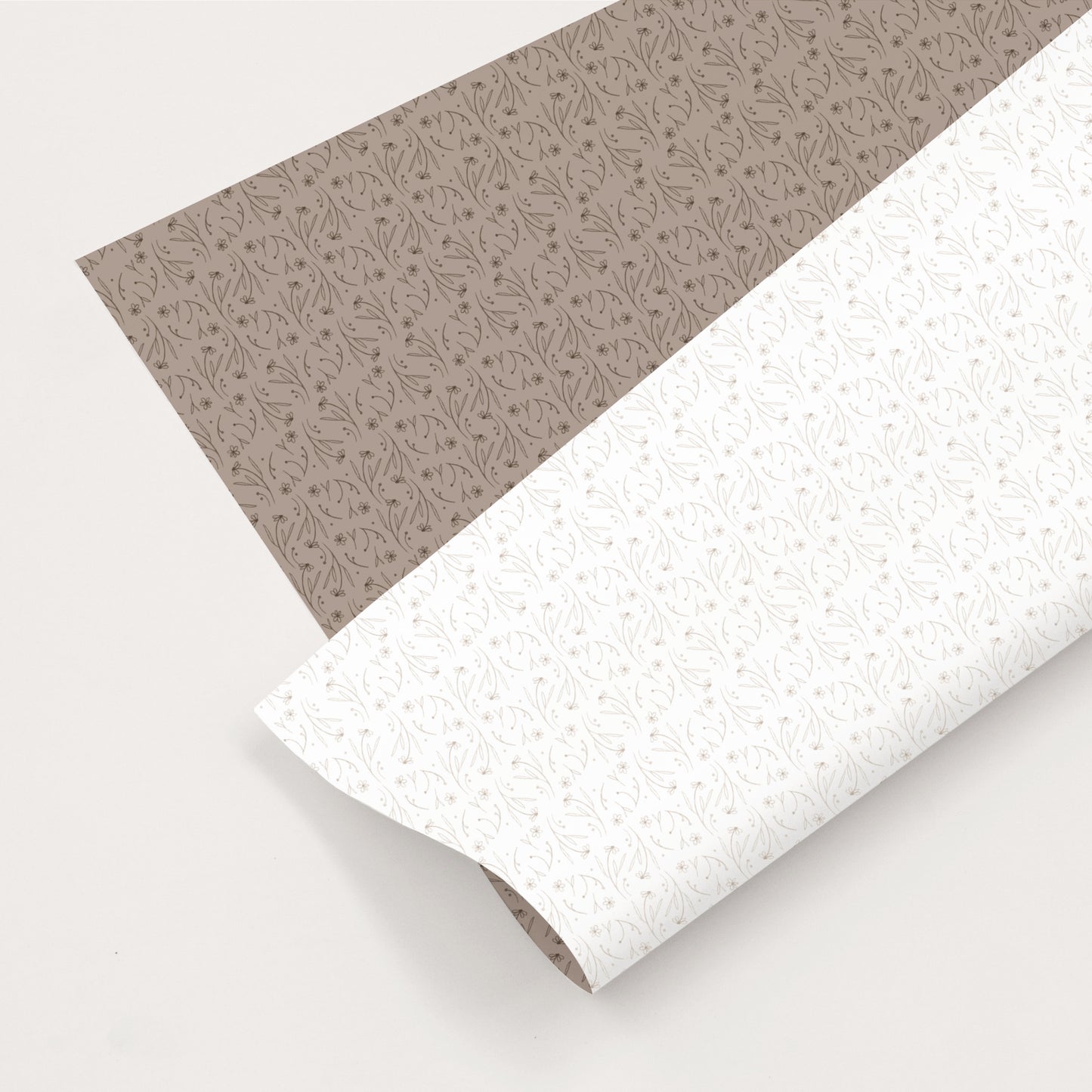 Geschenkpapier Rose | gefaltet