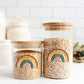 Aufkleber, Sticker Regenbogen | für Glas, Holz, Metall, Keramik uvm.