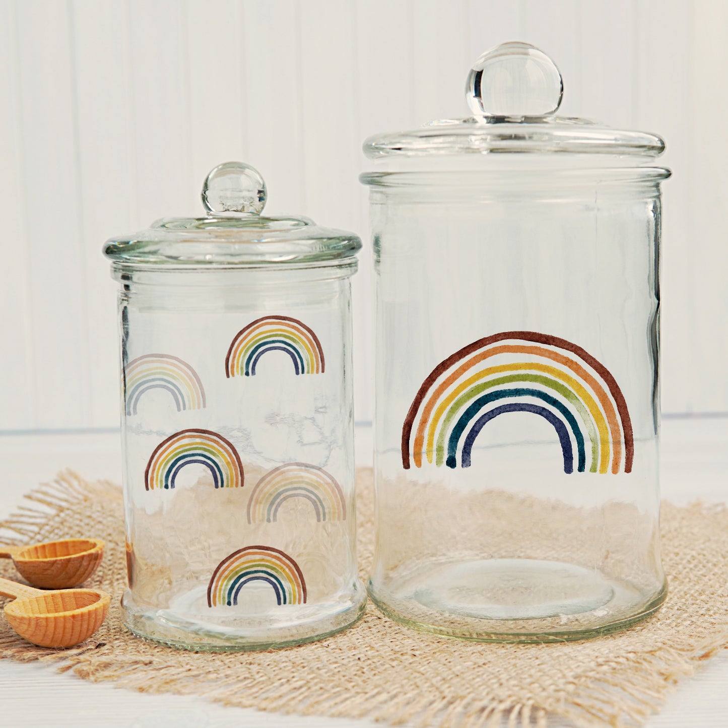 Aufkleber, Sticker Regenbogen | für Glas, Holz, Metall, Keramik uvm.