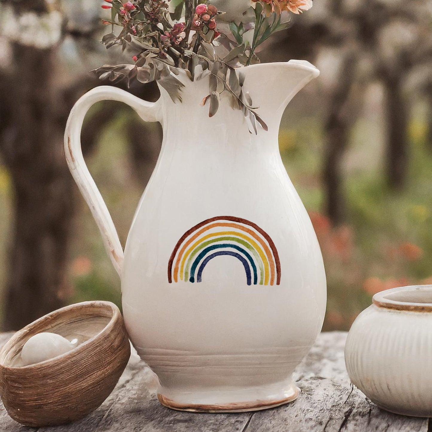 Aufkleber, Sticker Regenbogen | für Glas, Holz, Metall, Keramik uvm.