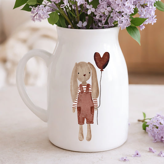 Aufkleber, Rub On Sticker Set Hase | für Glas, Holz, Metall, Keramik, Porzellan, Stein