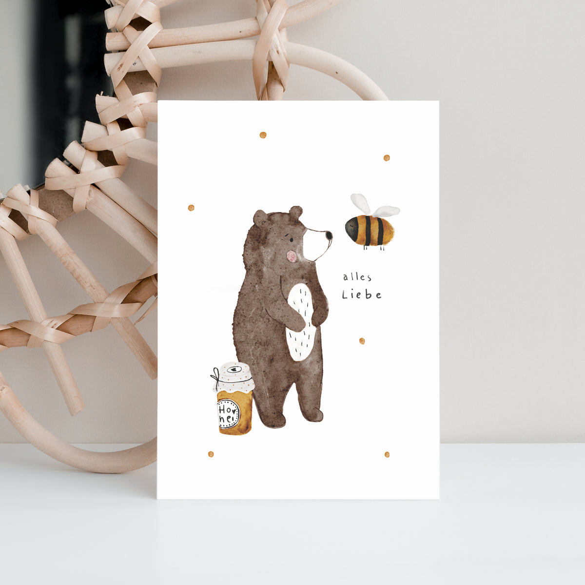 Postkarte alles Liebe