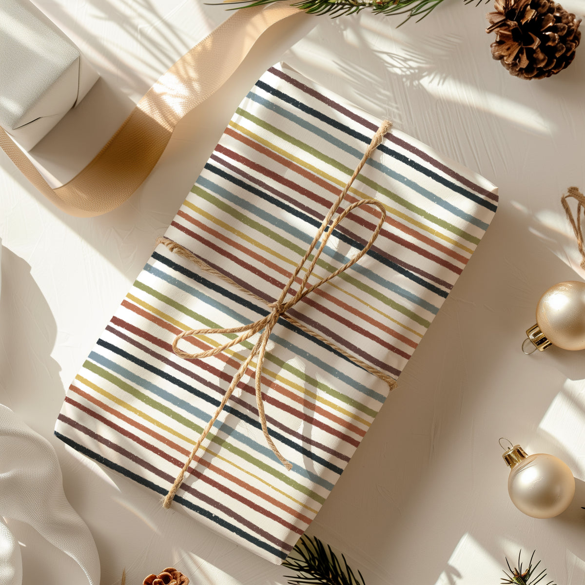 Geschenkpapier bunt Regenbogen | gefaltet