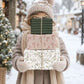 Geschenkpapier Mistelzweig | gefaltet