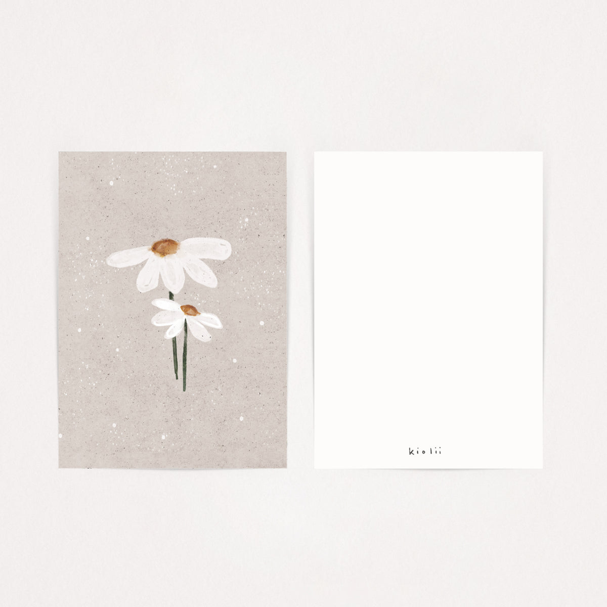 Postkarte Blume Margarita