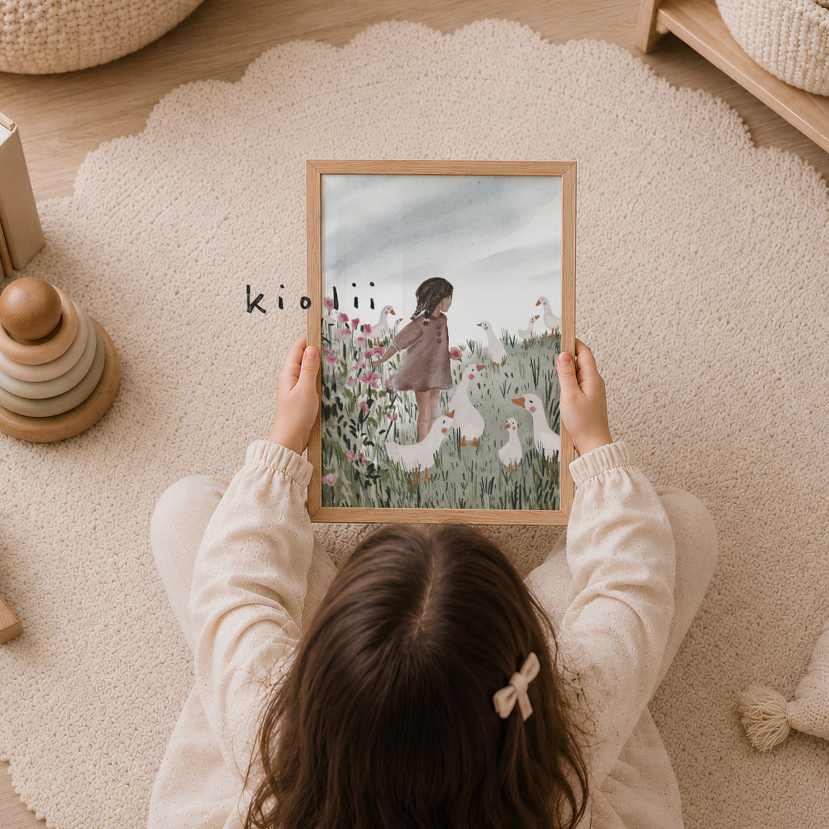 Poster Gänsemädchen Hiltrud
