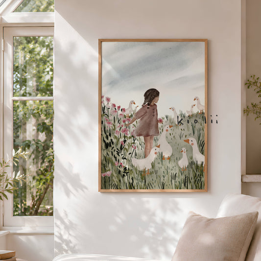 Poster Gänsemädchen Hiltrud