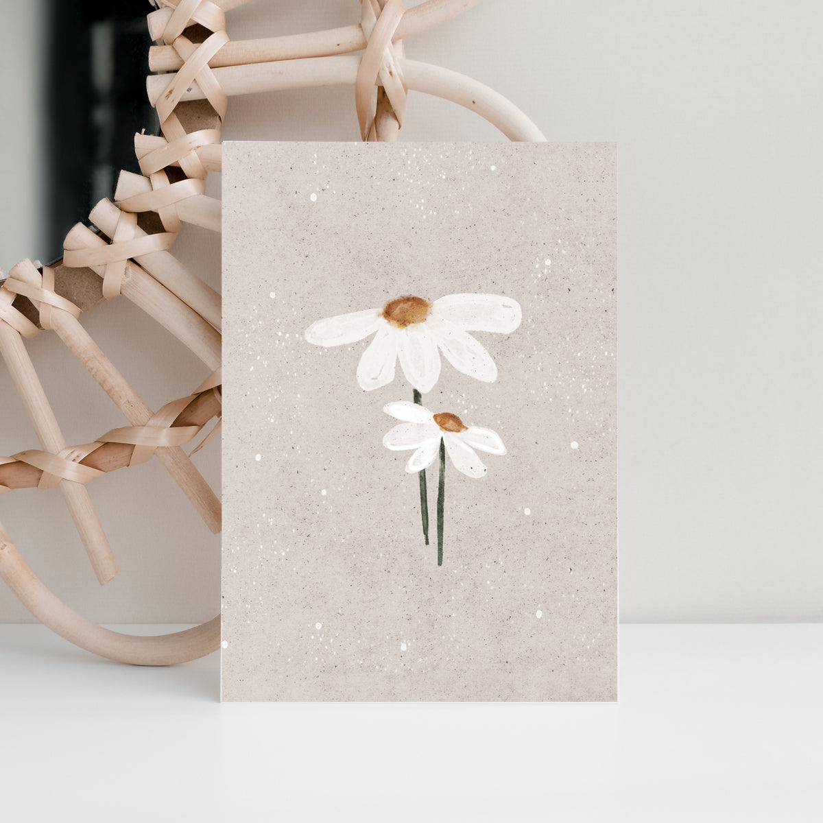 Postkarte Blume Margarita