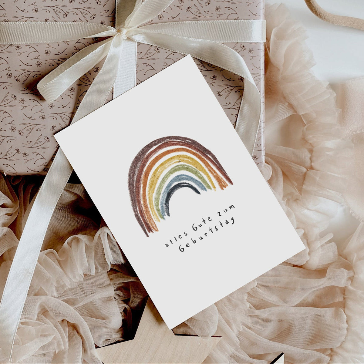 Geburtstagskarte Regenbogen