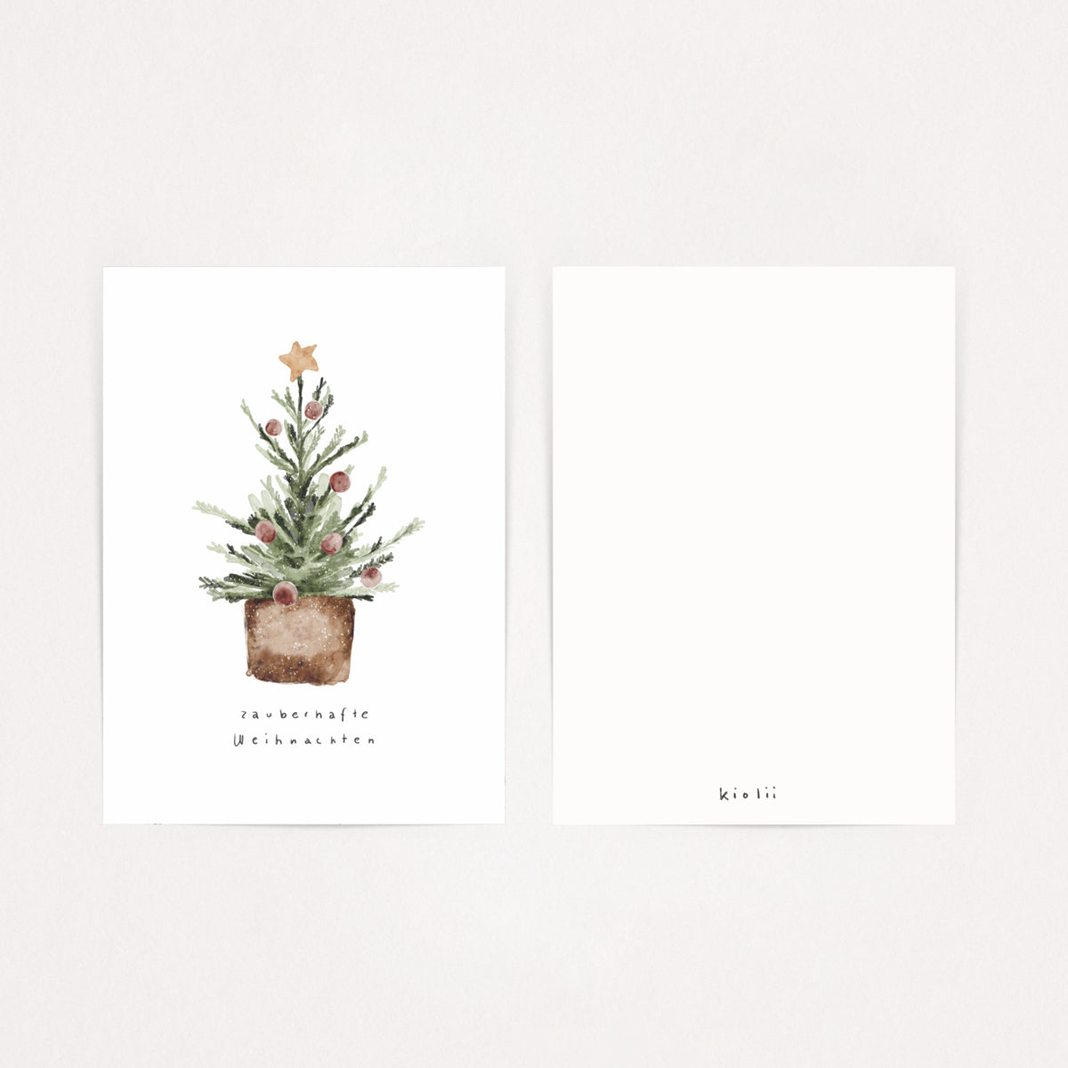 Weihnachtskarte Tannenbaum