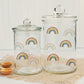 Aufkleber, Rub On Sticker Set Regenbogen | für Glas, Holz, Metall, Keramik, Porzellan, Stein
