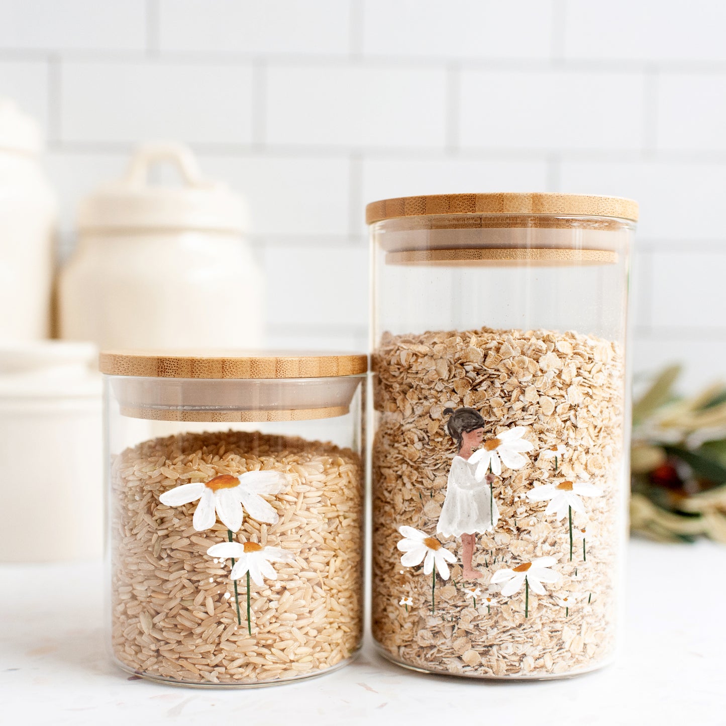 Aufkleber, Rub On Sticker Gänseblümchen | für Glas, Holz, Metall, Keramik, Porzellan, Stein