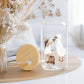 Aufkleber, Rub On Sticker Mädchen Gans | für Glas, Holz, Metall, Keramik, Porzellan, Stein