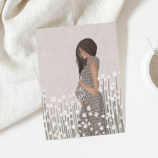 Postkarte Schwangerschaft