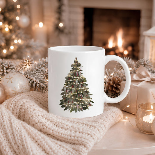 Aufkleber, Sticker Tannenbaum | für Glas, Holz, Keramik uvm.