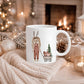 Aufkleber Weihnachten Hase | für Glas, Holz, Keramik