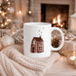 Weihnachten Aufkleber Haus | für Glas, Holz, Keramik