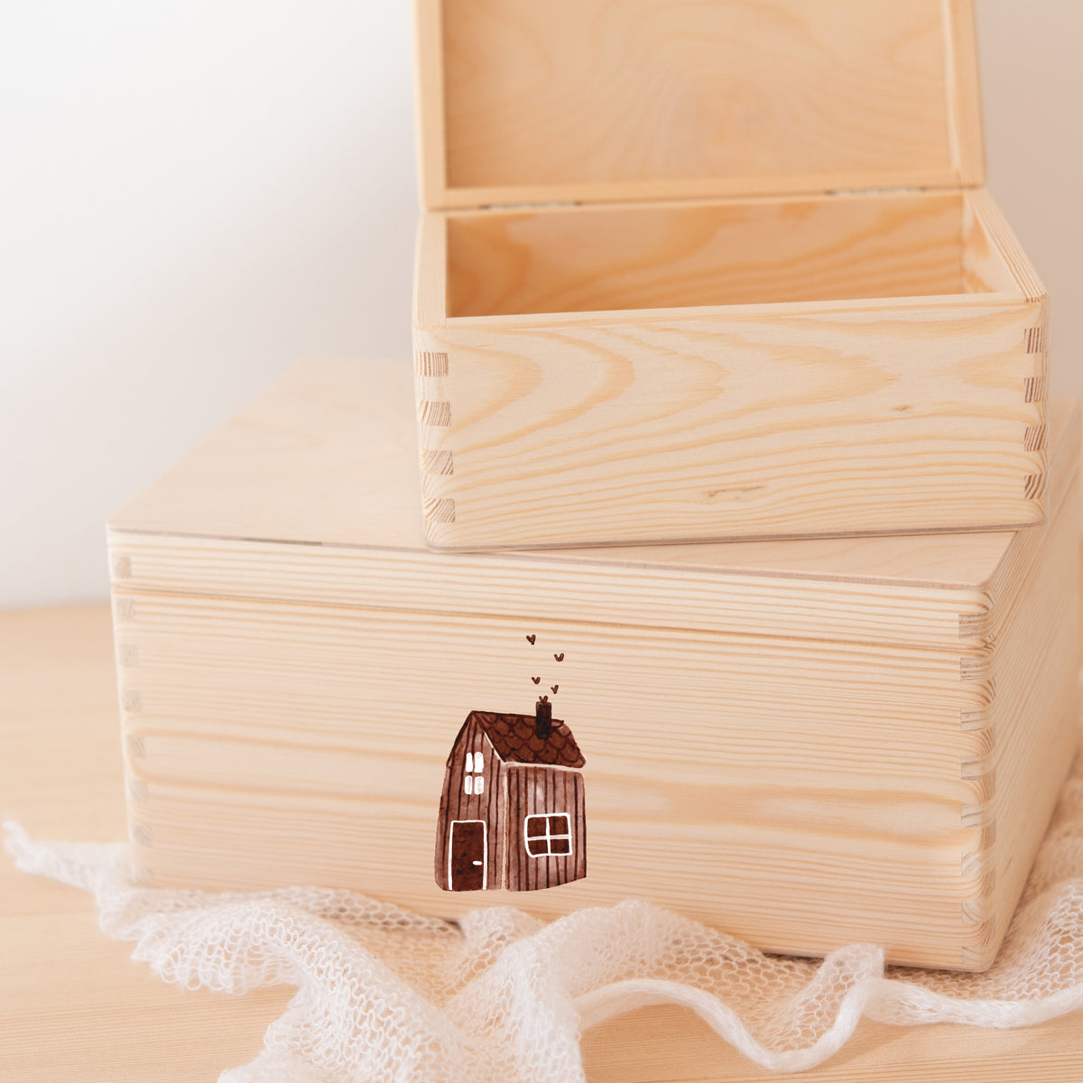 Weihnachten Aufkleber Haus | für Glas, Holz, Keramik