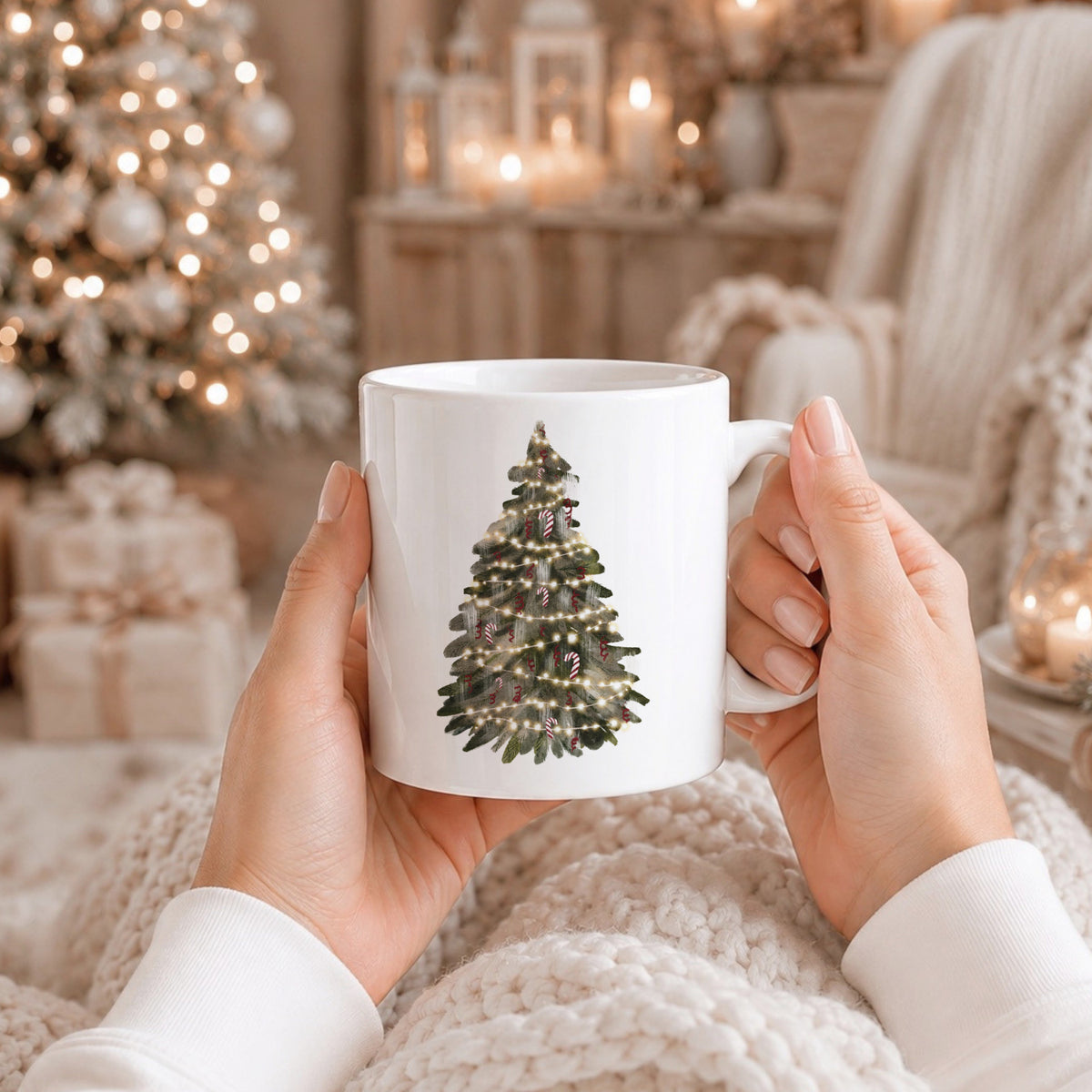 Aufkleber, Sticker Tannenbaum | für Glas, Holz, Keramik uvm.