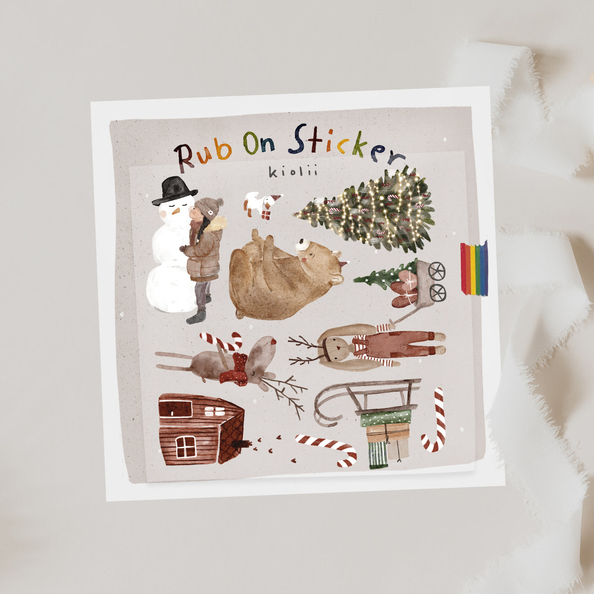 Aufkleber Set Weihnachten | für Glas, Holz, Metall, Keramik uvm.