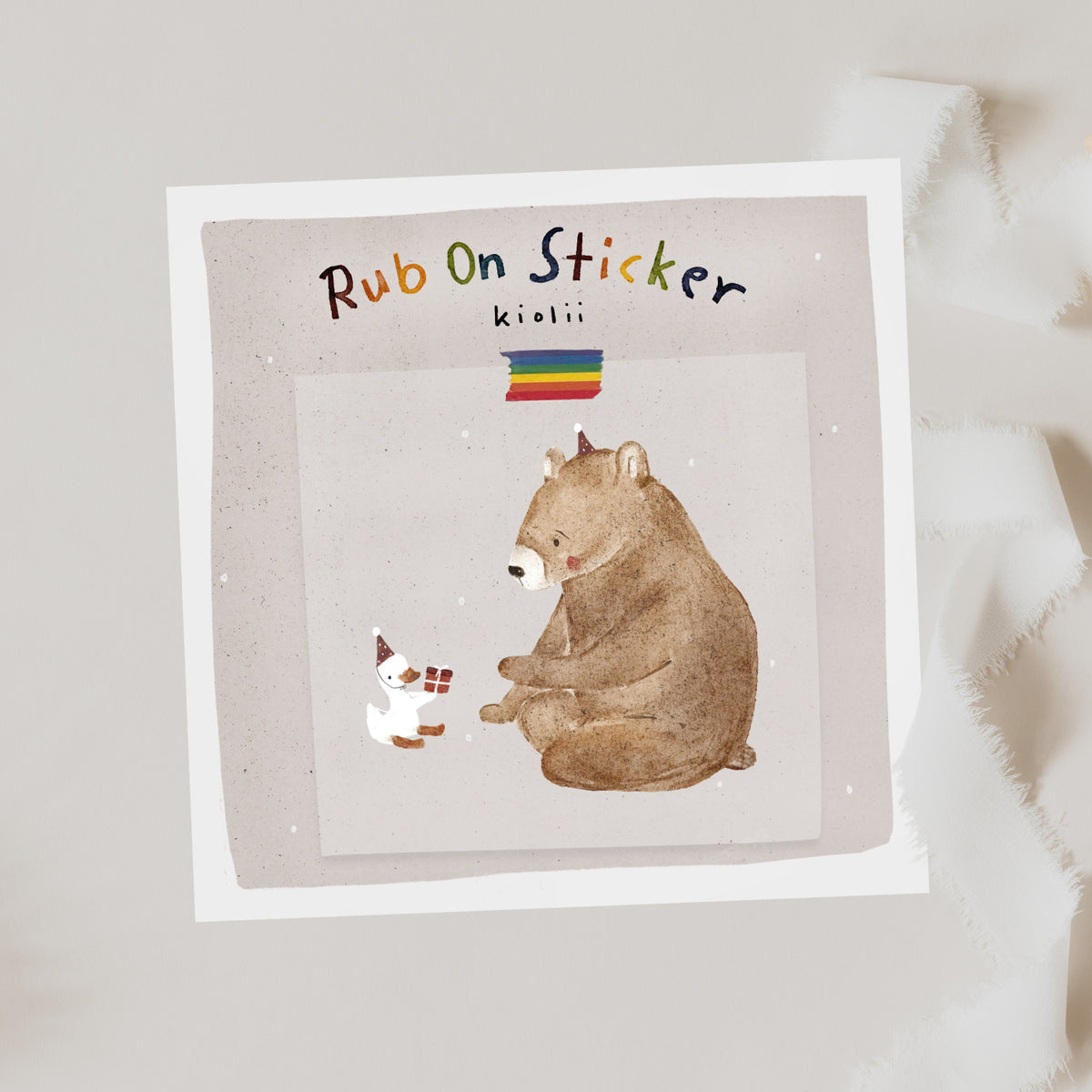 Aufkleber, Sticker Bär | für Glas, Holz, Keramik uvm.