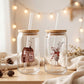Weihnachten Aufkleber Haus | für Glas, Holz, Keramik