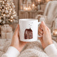 Weihnachten Aufkleber Haus | für Glas, Holz, Keramik