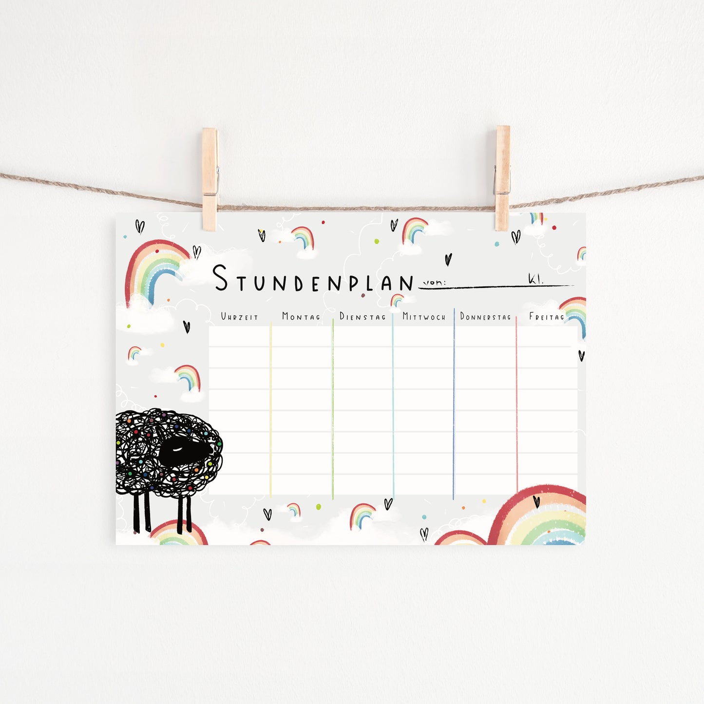 Stundenplan Zebra A4