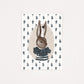 Postkarte Hase Retro Boho
