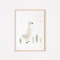Postkarte Gans